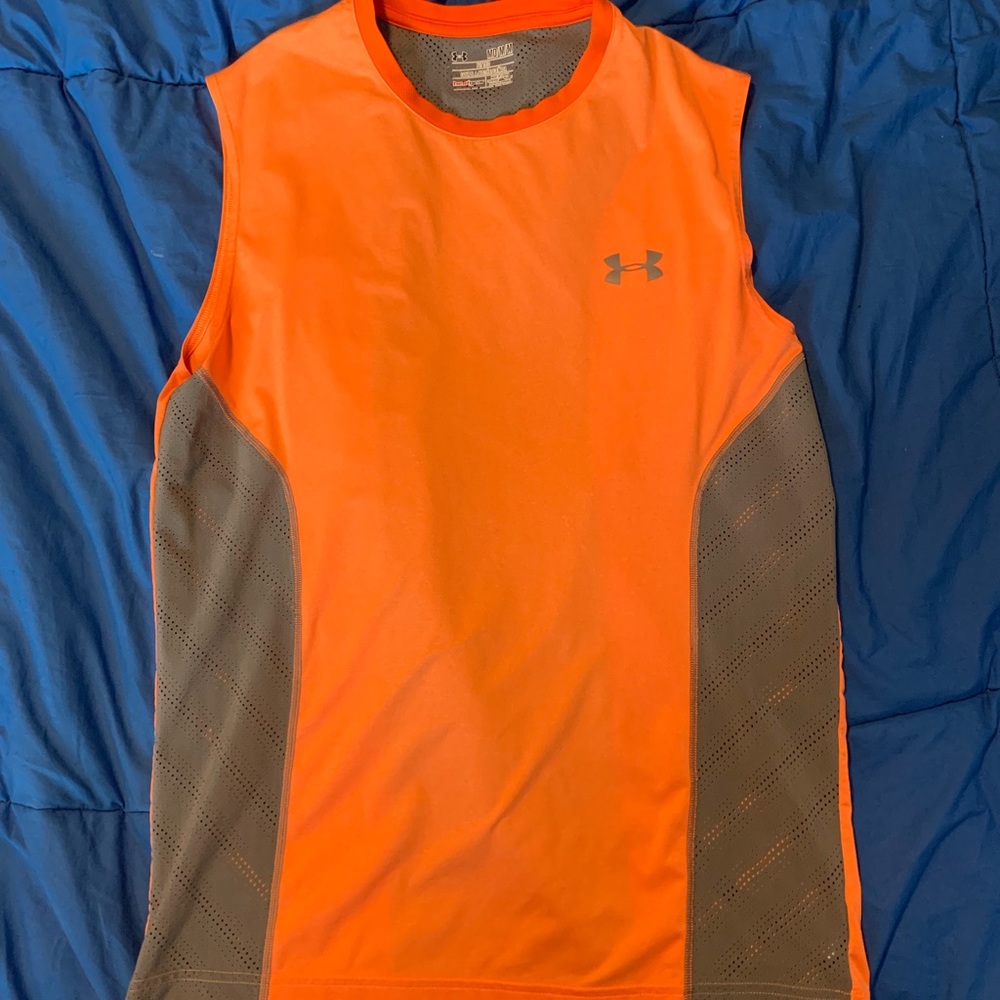 Under Armour orange ArmourVent tank top shirt